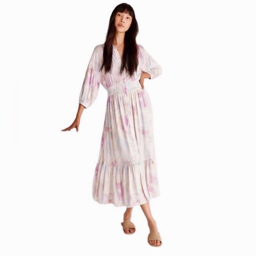 Z Supply Watercolor Floral Maxi Dress - Size Medium - Picture 3 of 11